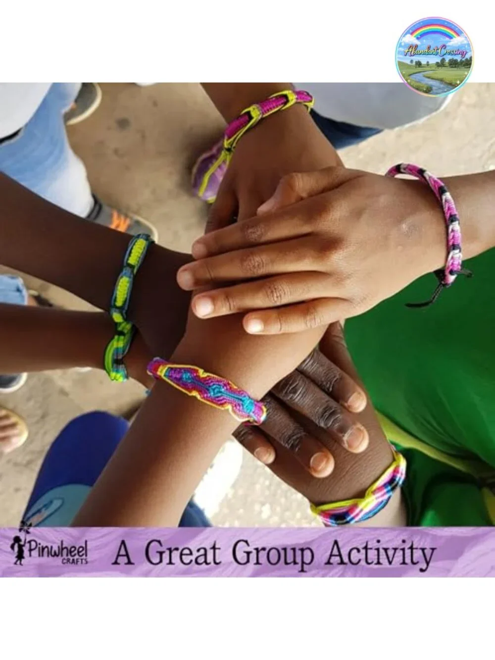 Friendship Bracelet Kit with 100 Floss Threads, Metal Beads & Storage Bag